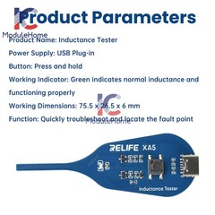 10pcs Type-C XA5 Motherboard Coil Tester Electromagnetic Inductor Detector Tool