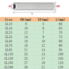 Copper Aluminum Wire Connector Cable Connect Pipe Distribution Box 10mm²~400mm²