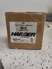 HARGER 250 Copper One Nail Cable Clip (100 pack)