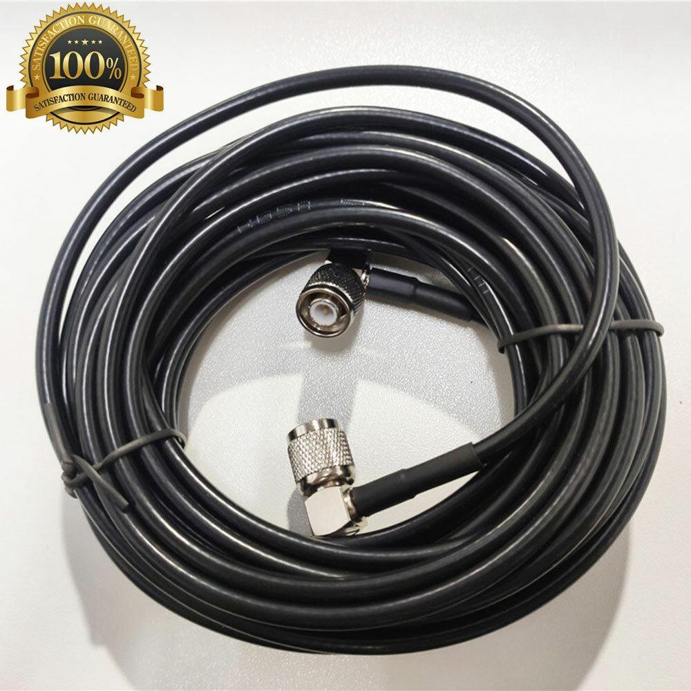 90° Antenna 25FT For Trimble Leader GPS Cable EZ-guide FMX TNC Right Angle Black