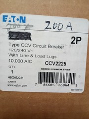 NEW IN BOX – Eaton – CCV2200 – 200A CCVH 25K Tenant Main Circuit Breaker