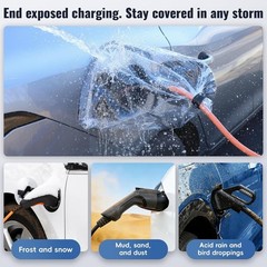 Strong Magnetic EV Charger Cover – All-Weather Outdoor EV Chargin Color: Black