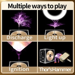 Bluetooth Compatible Music Tesla Coil AC110-240V 120W Tesla Coil 10CM Touchable