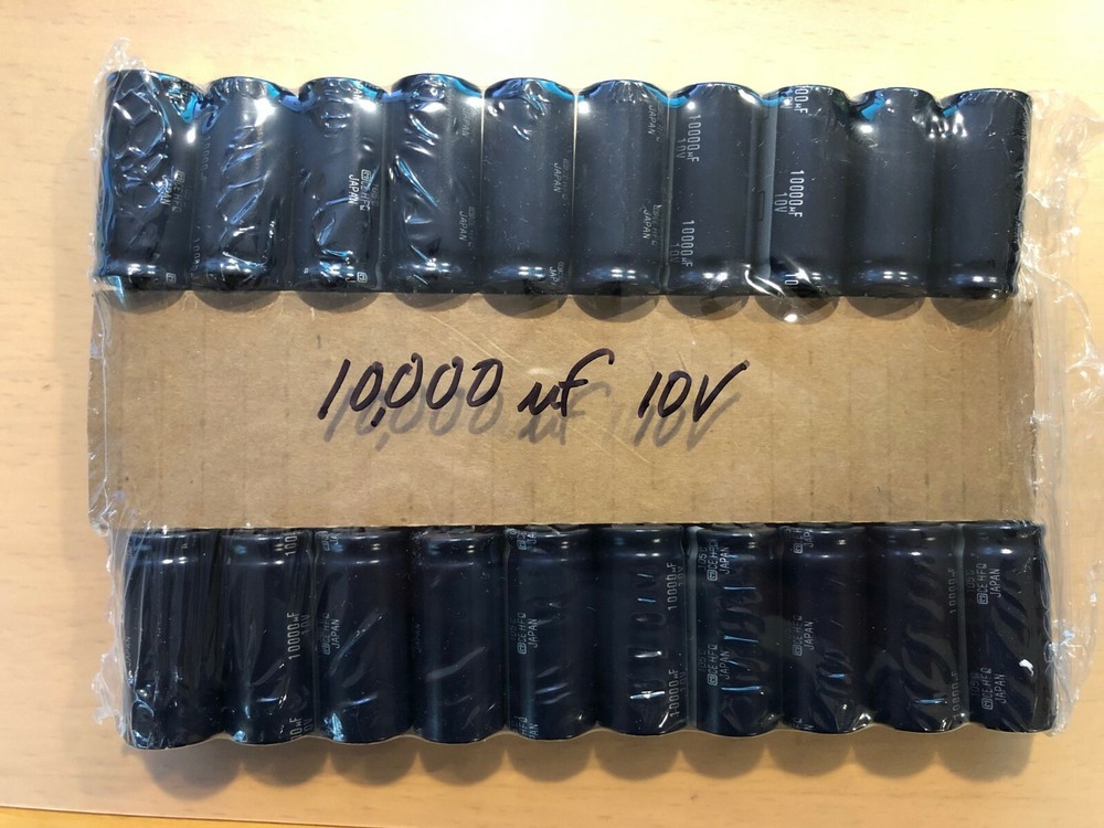 20 PCS LOT 10000uF 10V 105C HIGH TEMP ELECTROLYTIC PANASONIC CAPACITORS US SHIP!