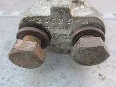 TPU 20625-A VTA3 Copper 350MCM-250 Two Split Bolt Connector, New