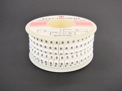 1000x Wieland Size 3, Letter R Slip On Wire Marker .080″ to .12″ OD Z Type