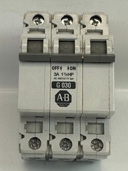 Allen-Bradley 1492-CB3 Manual Motor Controller 3A 480Y/277V 3ph TESTED