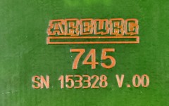 ARBURG Selogica Einschubplatine 745 mit S/N 153.329 A Platine SN 153328 V.00