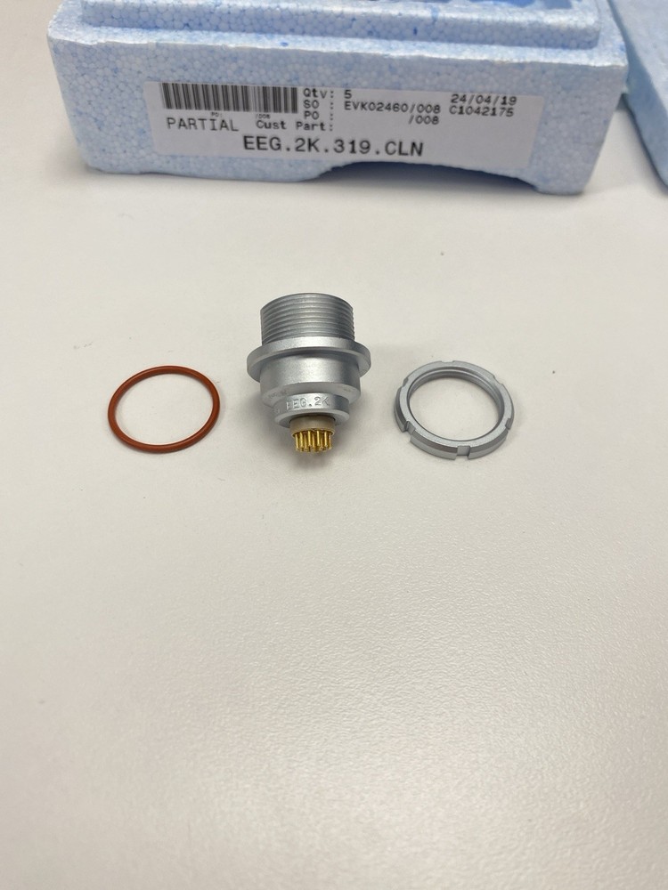 LEMO EEG.2K.319.CLN 19-Pin Female Receptacle – 2K Series Panel Mount Socket