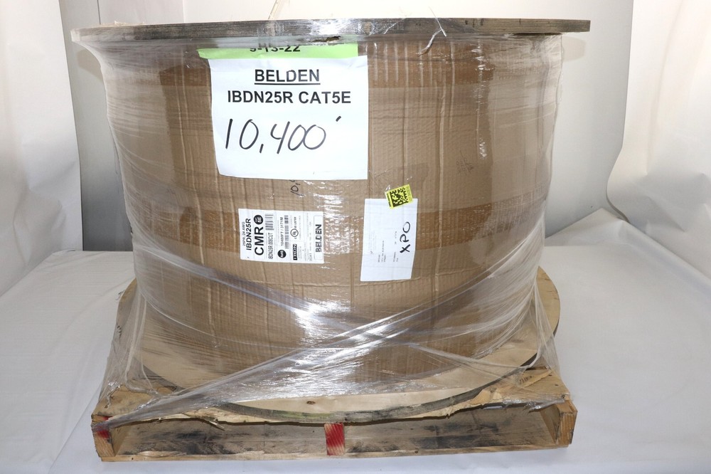 BELDEN IBDN25R 10,400FT SPOOL/REEL CAT5E CMR 25PAIR 24AWG COMMUNICATIONS CABLE