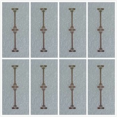 50X Dogbone Wire Welding Copper Busbar Connector For Sunpower Solar Cells C60
