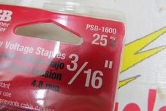 Gardner Bender PSB-1600, Low Voltage Staples, 3/16″ pkg of 25, black
