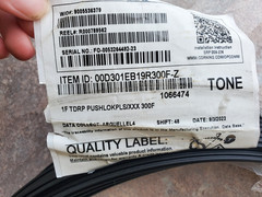 300ft CORNING 1F TDRP PUSHLOK FIBER OPTIC CABLE 00D301EB19R300F-Z