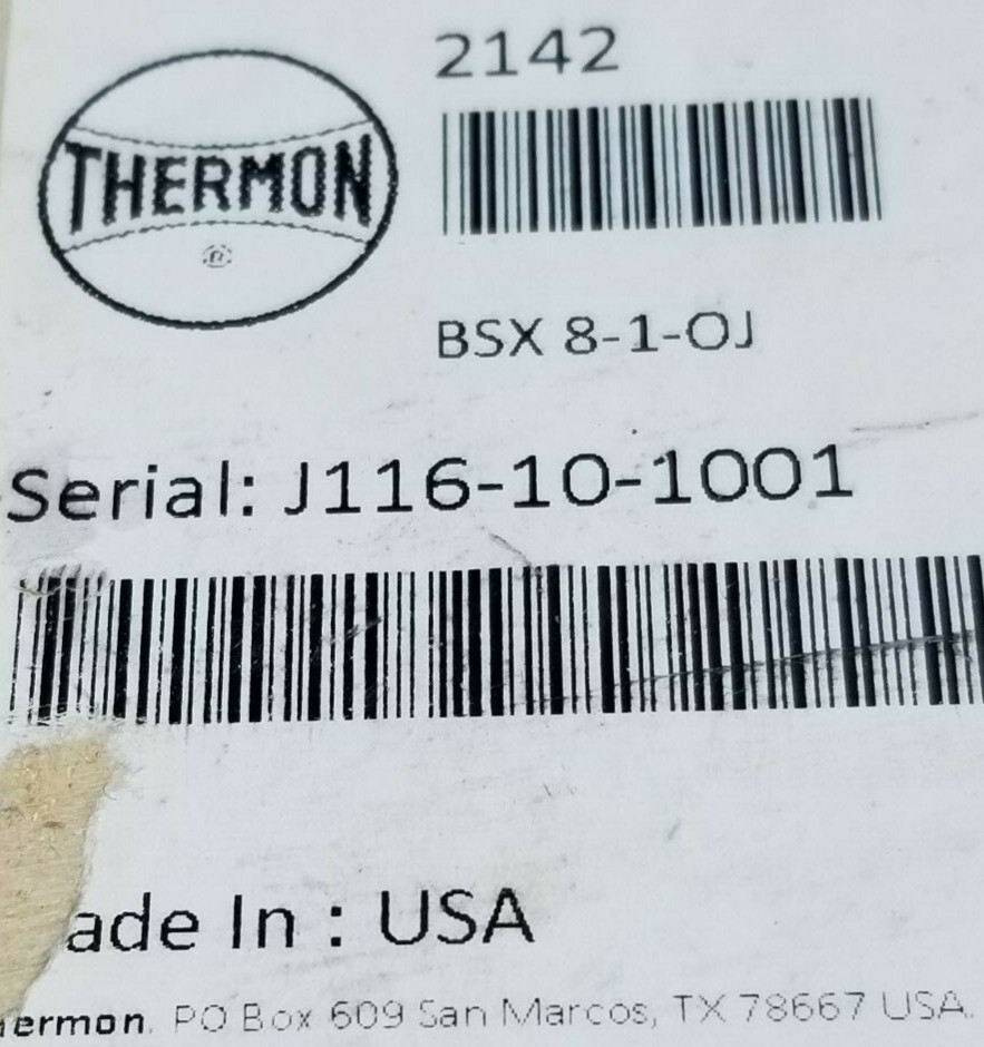 Thermon BSX 8-1-OJ Self-Regulating Pipe Heating Cable 8 Watts/Ft 120V /10ft