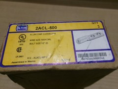 Ilsco 2ACL-500 Box of 3 Compression Lug Connector 500KCMIL BoltSize-1/2″(2) AK