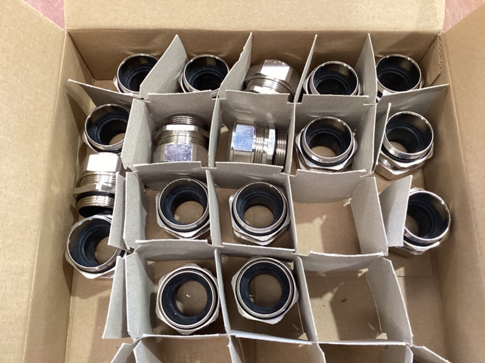 Agro 1000.32 Nickel Plated Brass M32 x 1.5 Cable Gland (Pack of 17)