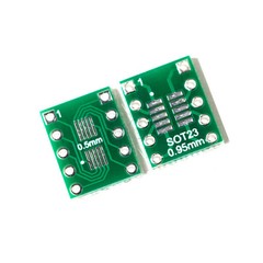 10X IC SOT23 SSOP10 MSOP10 UMAX to DIP 0.5/0.95mm Adapter PCB Board Converter D