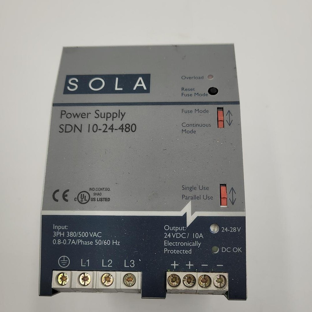 SOLA POWER SUPPLY SDN 10-24-480