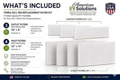 Filter Kit Compatible with ABB T124/ T184 7 Filters | EV Charger PM Maintenance