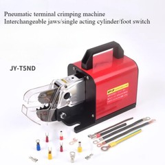 Pneumatic Cable Tubular Connector Four Side Terminal Crimping Machine