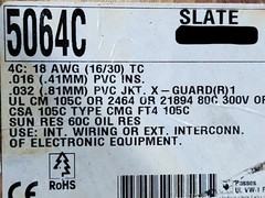 Alpha Wire 5064C 18/4C XtraGuard 1 Premium Control/Computer Cable 105C Gry/10ft