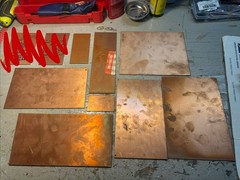 28 ct, 2 Side Copper Clad Circuit Board Laminate PCB .060” 1 oz Micaply, Used
