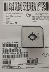 lot of 2 VISHAY GBPC3504-E4/51 Bridge Rectifiers NEW