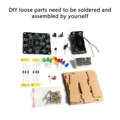 LED Electronic Lucky Rotary Kit NE555 CD4017 DIY Practical Soldering Practice