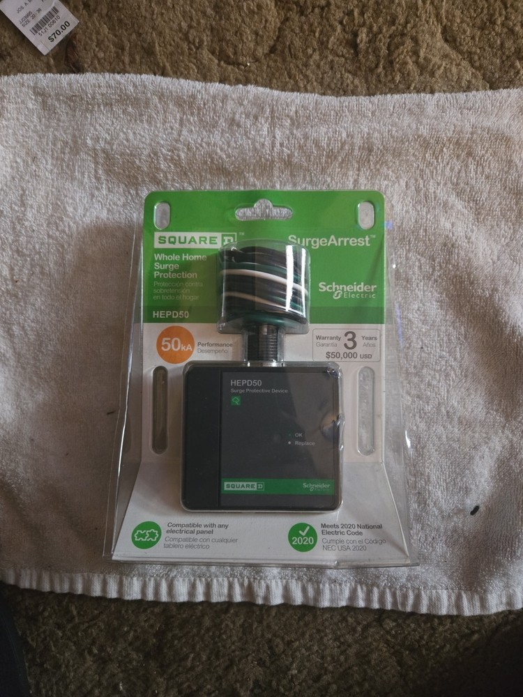 *NEW* Square D 50 kA Home Electronics Protective Device (HEPD50) HEPD50