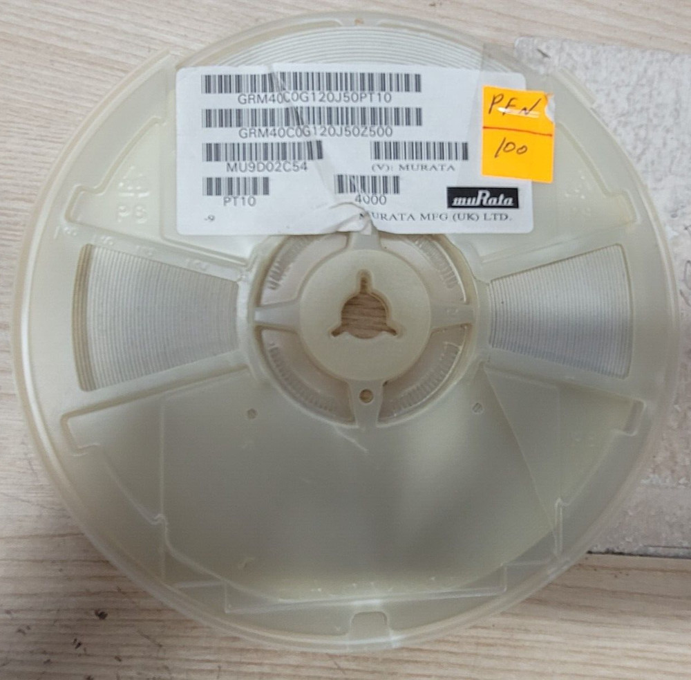 BRAND NEW (10 PCS) GRM40C0G120J50Z500 MURATA