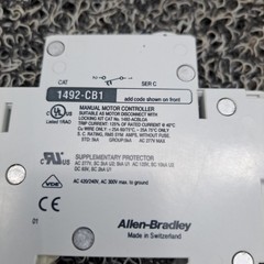 Allen-Bradley 1492-CB1, G100, 10Amp 2HP AC 277V 1PH Manual Motor Starter