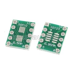 10PCS IC SOT23 SSOP10 MSOP10 UMAX to DIP 0.5/0.95mm Adapter PCB Board Converter