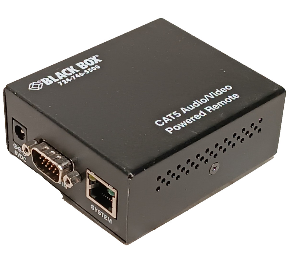 Black Box AC158A-PWREM Rev 1, CAT5 Audio/Video Powered Remote Computer Training
