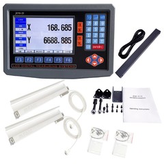 2 Axis LCD Digital Readout DRO 10″ 40″ Glass Linear Scale Encoder Sensor kit