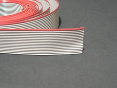 10 FT 16 PINS COND 3M 3365/16SF GREY FLAT RIBBON CABLE 28AWG .05″ /1.27mm PITCH