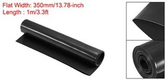 Battery Wrap, 220mm Dia 350mm Flat 1m PVC Heat Shrink Tube Wraps Black