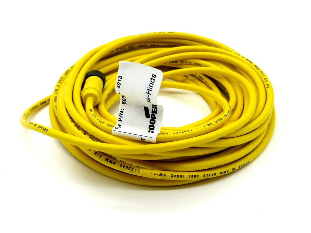 NEW COOPER CROUSE-HINDS 5000118-4013 INTERCONNECT CORD 3AMP 300V 50001184013