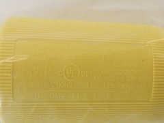 Kellems Hubbell HBLMBY Single Pole Replacement Male Body Yellow Wiring Device…