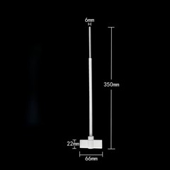 Smooth surface, no adhesion to viscous samples and easy to clean