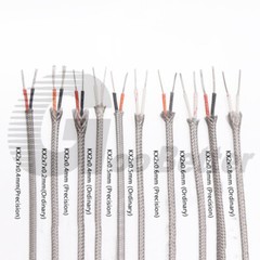 K Type Thermocouple Compensating Shielded Braided Extension Cable Wire High Temp