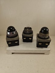 Used Lot Of 3 Maruyasu Electric Pilot Lamps P100V-110V
