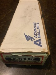 Advance Transformer V-2E75-S-2-TP Mark III Energy Saver Slimline Ballast
