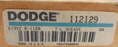NEW DODGE 2/3V2.8-1108 TAPER-LOCK SHEAVE 1-1/2″ ID 2-3/4″OD *READ*