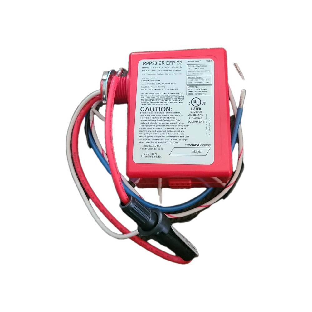 Acuity Controls nLight RPP20 ER EFP G2 Power Relay Pack