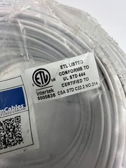 comCables 222STR5CRLWH, 22 AWG 2C (7/30) CMR, Low Voltage Copper Wire – 500 ft