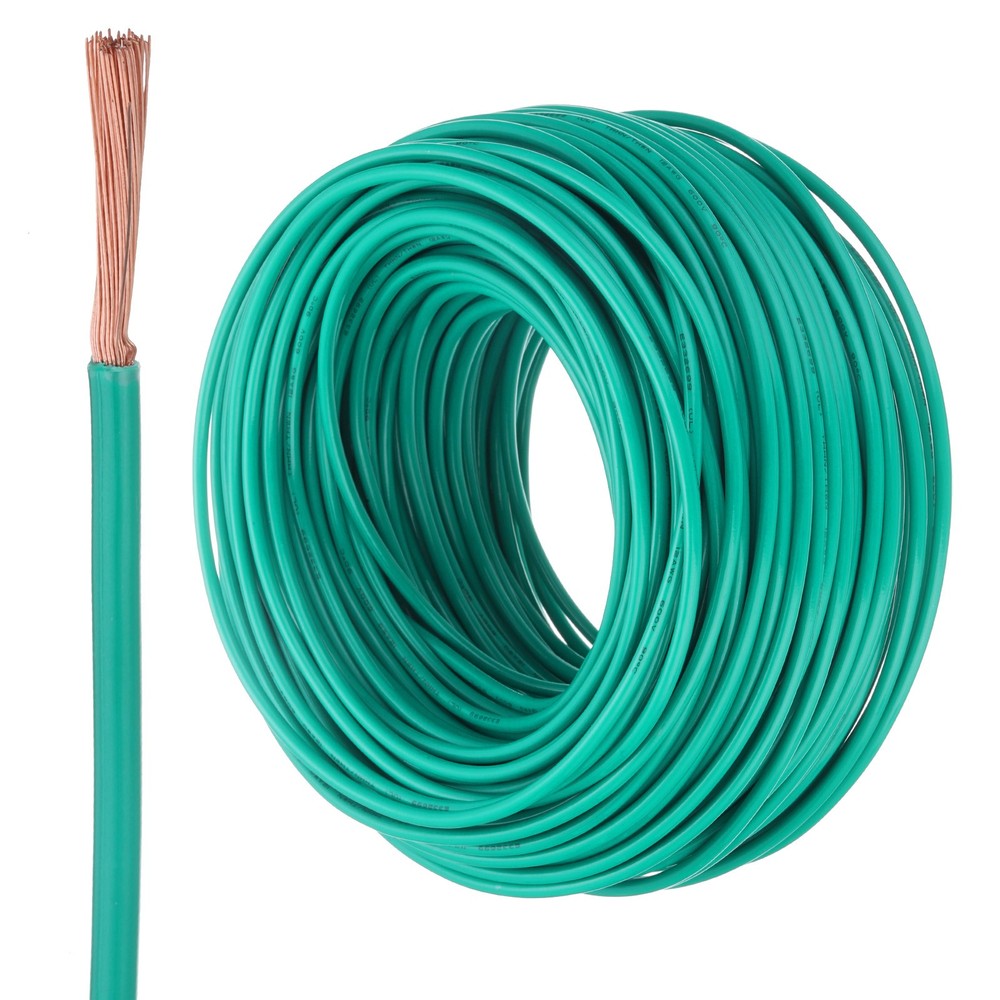 200 Feet Electrical Wire Insulated Stranded Copper 12 AWG Wire Cable,Green