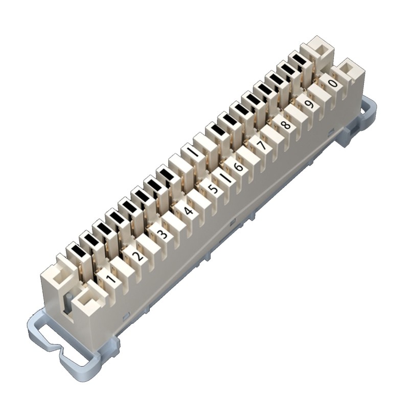 krone Article Voice Line Silver-plated Copper 10 Pairs Telephone Terminal Block