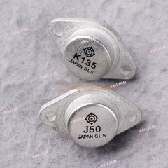 NEW 1pair Transistor HITACHI TO-3 2SJ50+2SK135 J50+K135