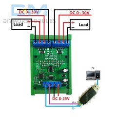 RS485 0-5A 0-30V Current Voltage Collector Voltage Signal Acquisition Module