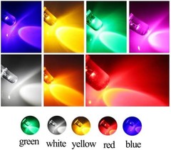 5mm Round Clear Candle Flickering LED Diode